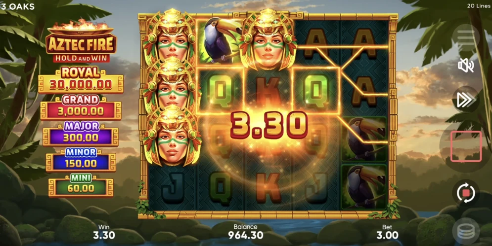 Aztec Fire: Hold and Win Slot