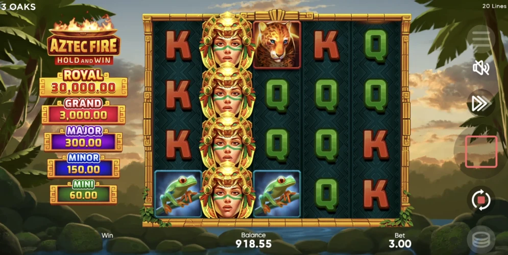 Aztec Fire: Hold and Win Slot