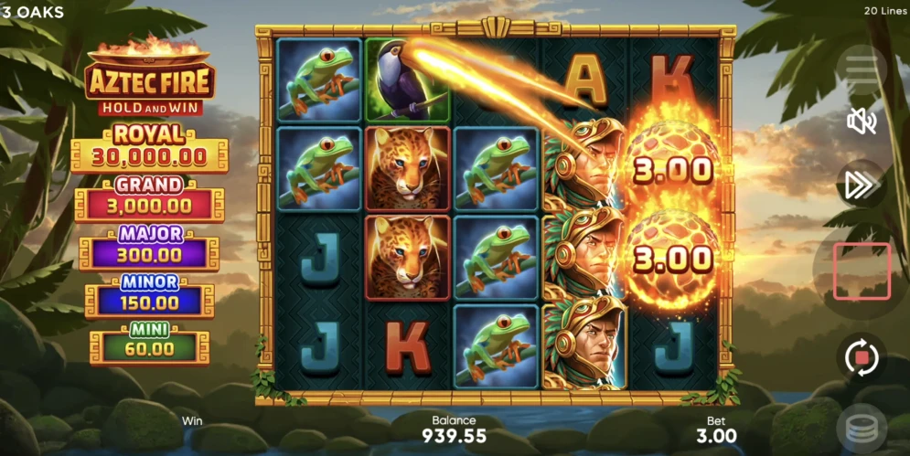 Aztec Fire: Hold and Win Slot