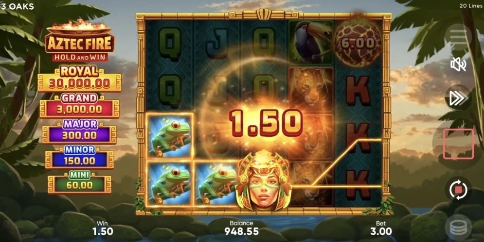 Aztec Fire: Hold and Win Slot