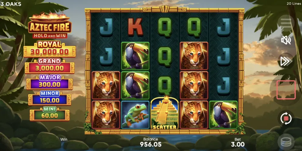 Aztec Fire: Hold and Win demo
